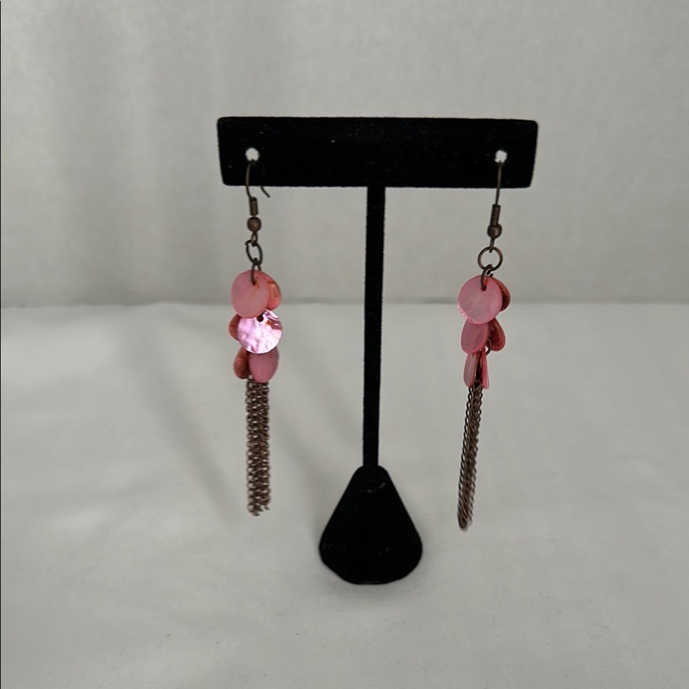 Pink Dangle Earrings
